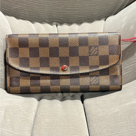 Louis Vuitton Handbags - LV Damier Ebene Emilie Wallet Red